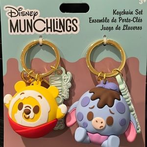 Disney Munchlings keychain set.  Winnie the Pooh and Eeyore.
